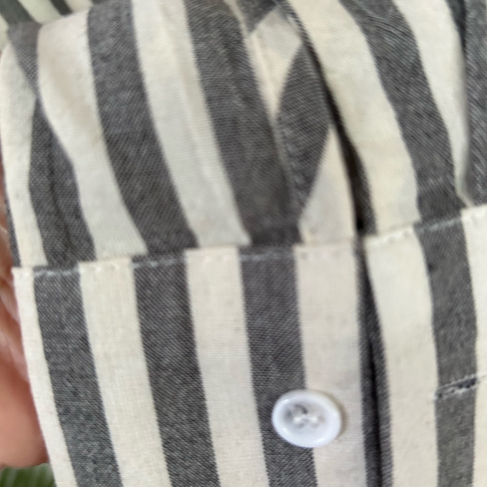 Button down striped shirt long sleeve - Picture 7 of 14
